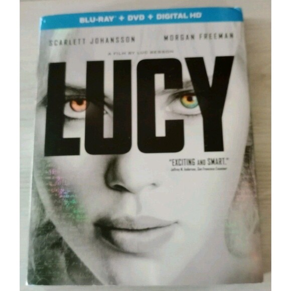 Lucy (Blu-ray + DVD, 2015) Action Movie Scarlett Johansson, Morgan Freeman LN - Picture 2 of 4